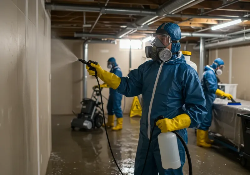 Basement Sanitization and Antimicrobial Treatment process in Greenlee County, AZ